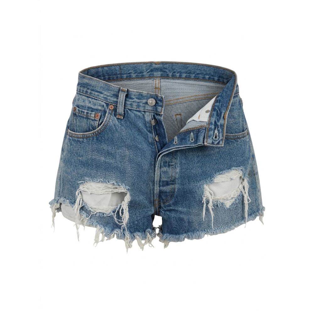 LEVI'S VINTAGE HIGH RISE BUTTON FLY FESTIVAL READY 100% COTTON CONCERT DENIM